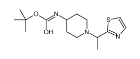 tert-Butyl (1-(1-(thiazol-2-yl)ethyl)piperidin-4-yl)carbamate