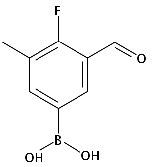 (4-Fluoro-3-formyl-5-methylphenyl)boronic acid