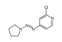 Pyridine, 2-chloro-4-[2-(1-pyrrolidinyl)diazenyl]