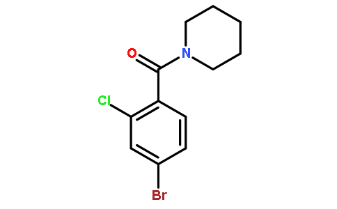 1-溴-3-氯-4-(哌啶羰基)苯