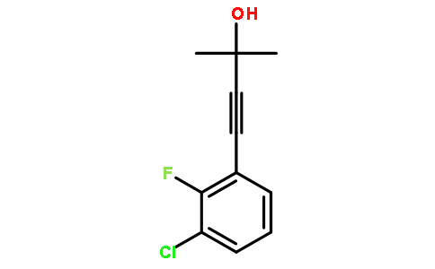 4-(3-氯-2-氟苯基)-2-甲基-3-丁炔-2-醇