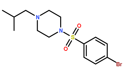 1-(4-BROMOPHENYLSULFONYL)-4-ISOBUTYLPIPERAZINE