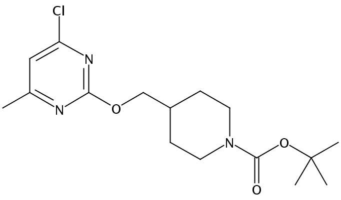 tert-butyl 4-[(4-chloro-6-methylpyrimidin-2-yl)oxymethyl]piperidine-1-carboxylate