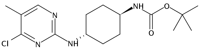 tert-butyl N-[4-[(4-chloro-5-methylpyrimidin-2-yl)amino]cyclohexyl]carbamate