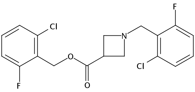 2-Chloro-6-fluorobenzyl 1-(2-chloro-6-fluorobenzyl)azetidine-3-carboxylate
