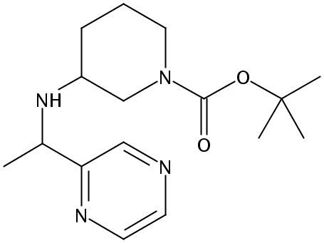 tert-butyl 3-(1-pyrazin-2-ylethylamino)piperidine-1-carboxylate