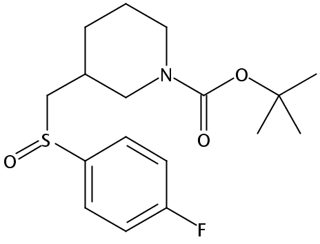 tert-Butyl 3-(((4-fluorophenyl)sulfinyl)methyl)piperidine-1-carboxylate