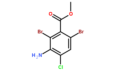 3-氨基-2,6-二溴-4-氯苯甲酸甲酯