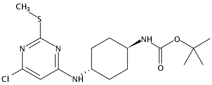 tert-butyl N-[4-[(6-chloro-2-methylsulfanylpyrimidin-4-yl)amino]cyclohexyl]carbamate