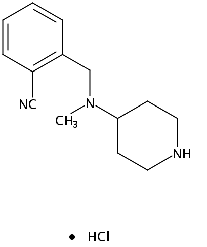 2-[[methyl(piperidin-4-yl)amino]methyl]benzonitrile