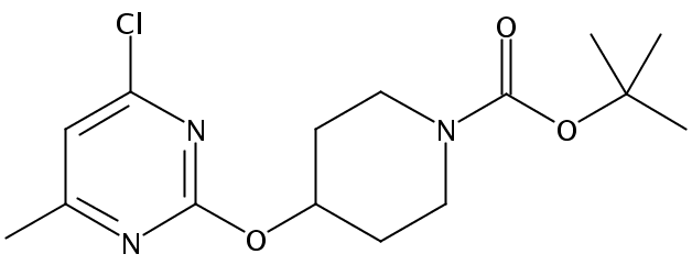 tert-Butyl 4-((4-chloro-6-methylpyrimidin-2-yl)oxy)piperidine-1-carboxylate