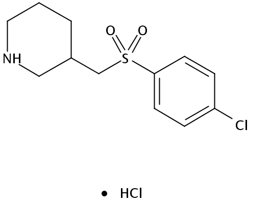 3-[(4-chlorophenyl)sulfonylmethyl]piperidine
