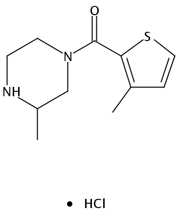 (3-Methylpiperazin-1-yl)(3-methylthiophen-2-yl)methanone hydrochloride