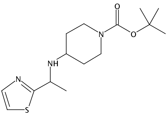 tert-butyl 4-[1-(1,3-thiazol-2-yl)ethylamino]piperidine-1-carboxylate