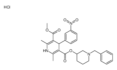5-O-(1-benzylpiperidin-3-yl) 3-O-methyl 2,6-dimethyl-4-(3-nitrophenyl)-1,4-dihydropyridine-3,5-dicarboxylate,hydrochloride