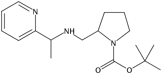 tert-butyl 2-[(1-pyridin-2-ylethylamino)methyl]pyrrolidine-1-carboxylate