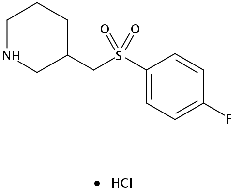 3-(((4-Fluorophenyl)sulfonyl)methyl)piperidine hydrochloride