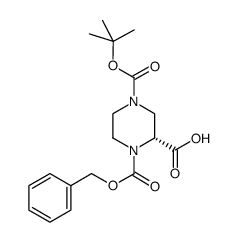 (R)-4-叔丁氧羰基-1-苄氧羰基-2-哌嗪羧酸
