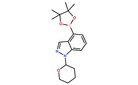1-(四氢-2H-吡喃-2-基)-4-(4,4,5,5-四甲基-1,3,2-二噁硼烷-2-基)-1H-吲唑