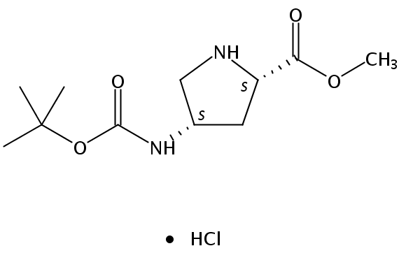 (2S,4S)-Methyl 4-((tert-butoxycarbonyl)amino)pyrrolidine-2-carboxylate hydrochloride
