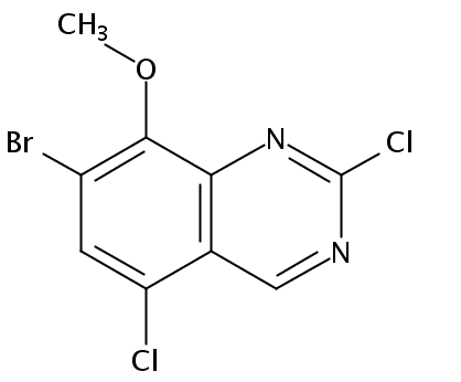 Quinazoline, 7-​bromo-​2,​5-​dichloro-​8-​methoxy-