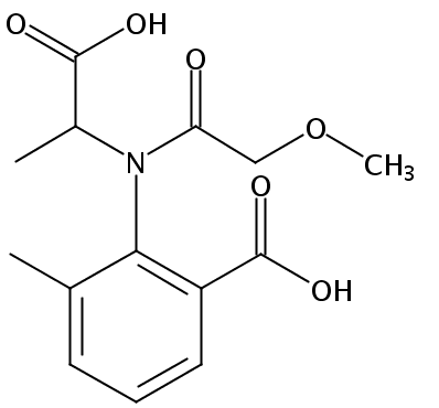 N-(2-Methoxyacetate)-N-(2-carboxy-6-methylphenyl)-alanine