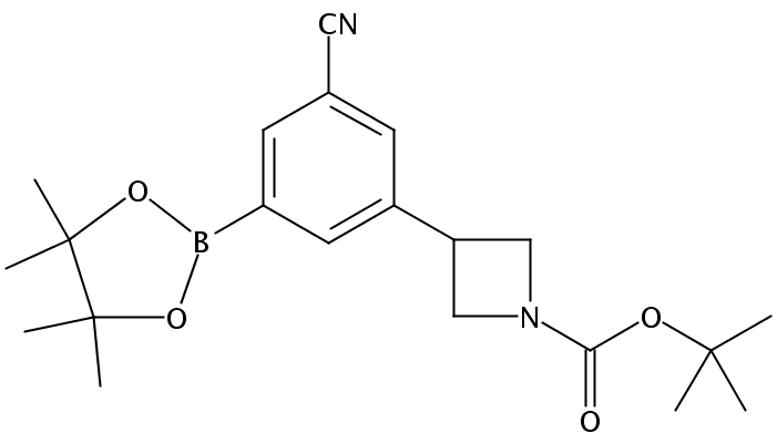tert-Butyl 3-(3-cyano-5-(4,4,5,5-tetramethyl-1,3,2-dioxaborolan-2-yl)phenyl)azetidine-1-carboxylate