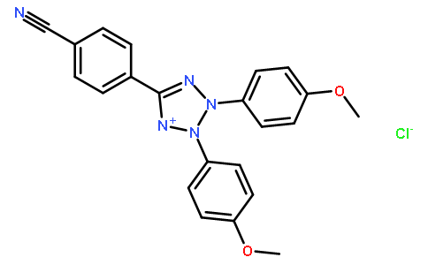 2,3-双(4-甲氧苯基)-5-(4-氰苯基)氯化四氮唑