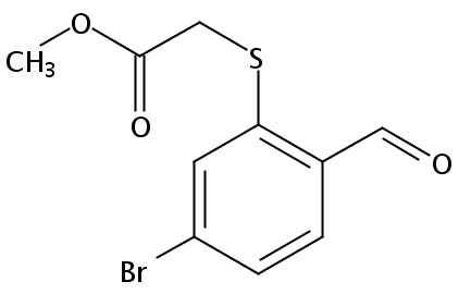 Methyl 2-((5-bromo-2-formylphenyl)thio)acetate