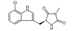 (5S)-5-[(7-氯-1H-吲哚-3-基)甲基]-3-甲基-2,4-咪唑烷二酮