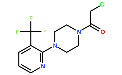 2-Chloro-1-{4-[3-(trifluoromethyl)-2-pyridinyl]-1-piperazinyl}eth anone