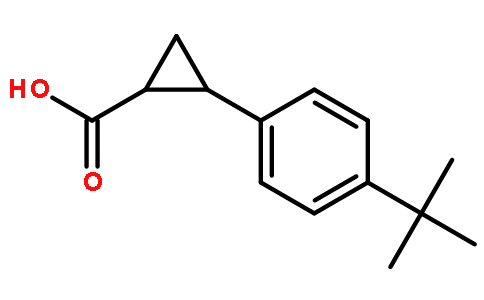 50 反式-2-（4-（叔丁基）苯基）环丙烷-1-羧酸