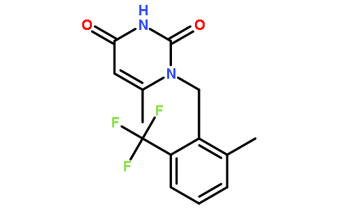 1-(2-氟-6-三氟甲基苄基)-6-甲基-2,4(1H,3H)-二酮