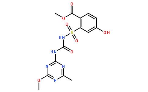 甲基 4-羟基-2-{[(4-甲氧基-6-甲基-1,3,5-三嗪-2-基)氨基甲酰]氨磺酰}苯酸酯