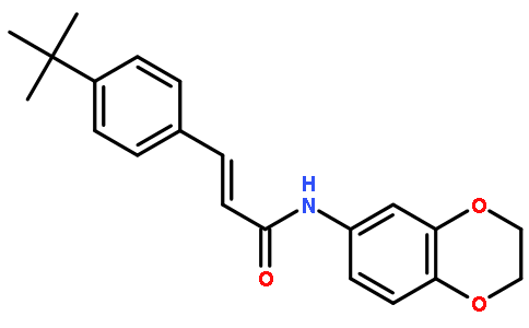 (2E)-n-(2,3-二氢-1,4-苯并二噁英-6-基)-3-[4-(1,1-二甲基乙基)苯基]-2-丙酰胺