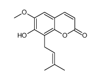 7-hydroxy-6-methoxy-8-(3-methylbut-2-en-1-yl)-2H-chromen-2-one