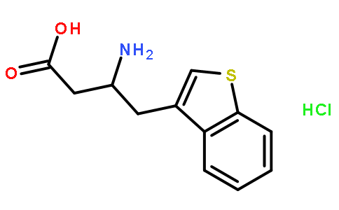 D-Β-3-氨基-4-(3-苯并噻吩基)-丁酸.盐酸盐