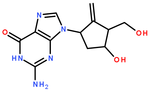 2-氨基-1,9-二氢-9-[(1R,3S,4R)-4-羟基-3-(羟基甲基)-2-亚甲基环戊基]-6H-嘌呤-6-酮