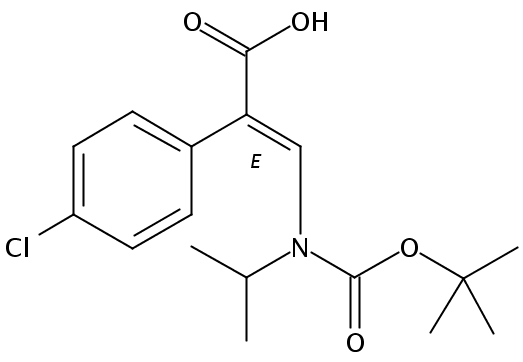 反式-n-boc-2-(4-氯苯基)-3-(异丙基氨基) 丙烯酸
