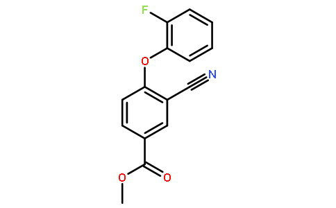 3-氰基-4-(2-氟苯氧基)苯甲酸甲酯