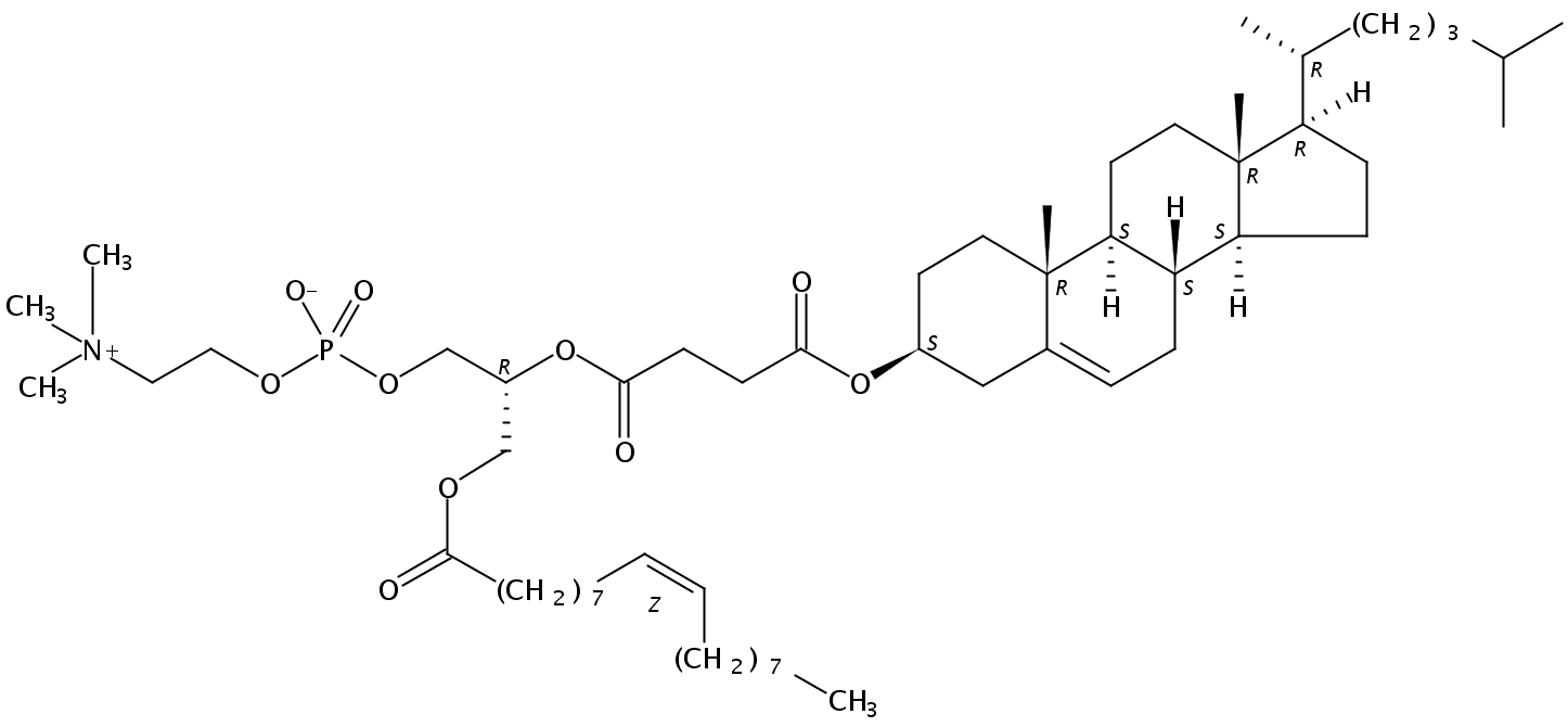 1-oleoyl-2-cholesterylhemisuccinoyl-sn-glycero-3-phosphocholine