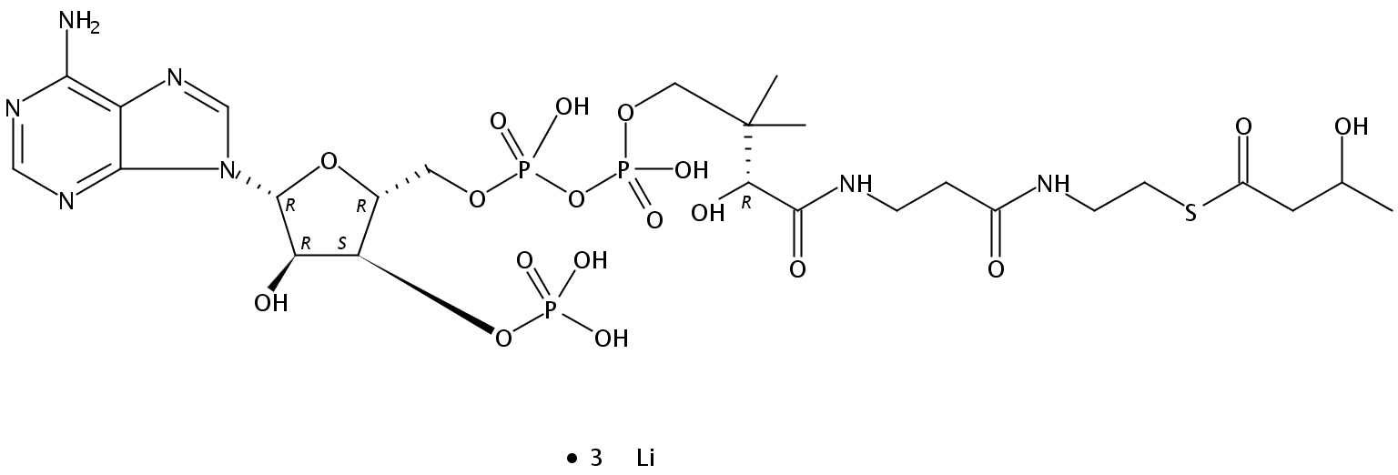 DL-β-Hydroxybutyryl coenzyme A lithium salt