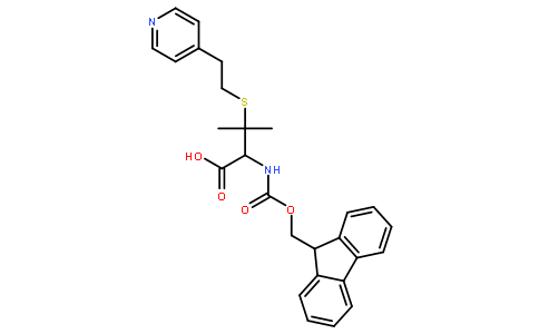 2-(9H-fluoren-9-ylmethoxycarbonylamino)-3-methyl-3-[2-(4-pyridyl) ethylsulfanyl]butanoic acid