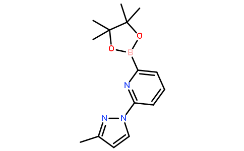 2-(3-甲基-1H-吡唑-1-基)-6-(4,4,5,5-四甲基-1,3,2-二噁硼烷-2-基)吡啶