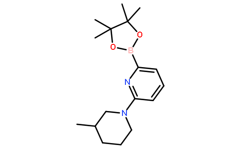 2-(3-甲基-1-哌啶基)-6-(4,4,5,5-四甲基-1,3,2-二噁硼烷-2-基)吡啶