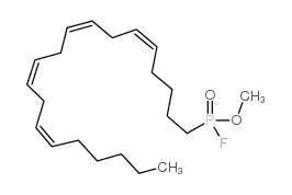 MAFP,(5Z,8Z,11Z,14Z)-5,8,11,14-eicosatetraenyl-methylesterphosphonofluoridicacid