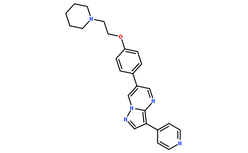 6-[4-(2-哌啶-1-基乙氧基)苯基]-3-吡啶-4-基吡唑并[1,5-A]嘧啶