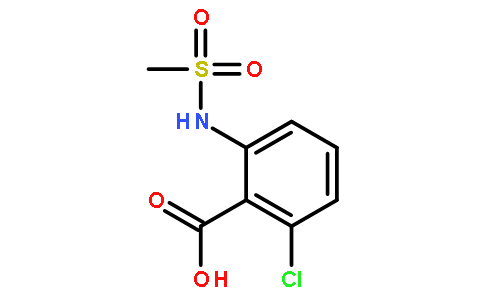 2-氯-6-[(甲基磺酰基)氨基]苯甲酸