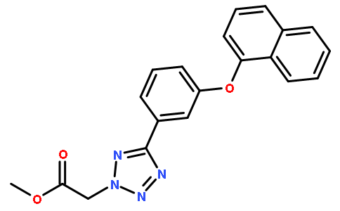 5-[3-(1-萘氧基)苯基]-2H-四唑-2-乙酸甲酯