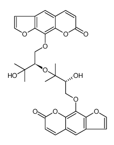 9-{[(2R)-2-Hydroxy-3-({(2R)-3-hydroxy-3-methyl-1-[(7-oxo-7H-furo[ 3,2-g]chromen-9-yl)oxy]-2-butanyl}oxy)-3-methylbutyl]oxy}-7H-furo [3,2-g]chromen-7-one